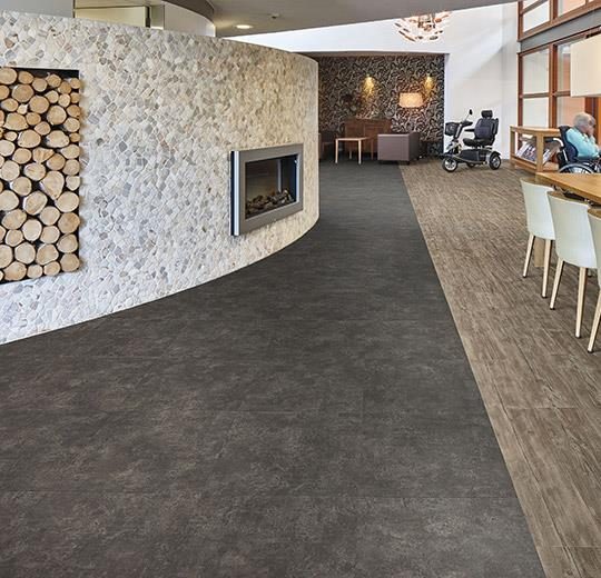 Allura Dryback Material Beton desenlli LVT zemin kaplama 62419DR7-62419DR5 nero concrete1