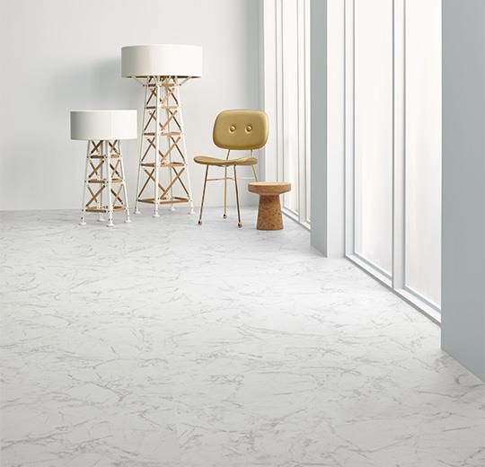 Allura Dryback Material beyaz mermer desenlli LVT zemin kaplama 63450DR7-63450DR5 white marble1