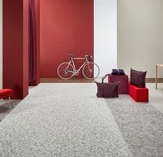 Allura Dryback Material gri terrazzo desenli pvc vinil LVT zemin kaplama 63486DR7-63486DR5 grey terrazzo1