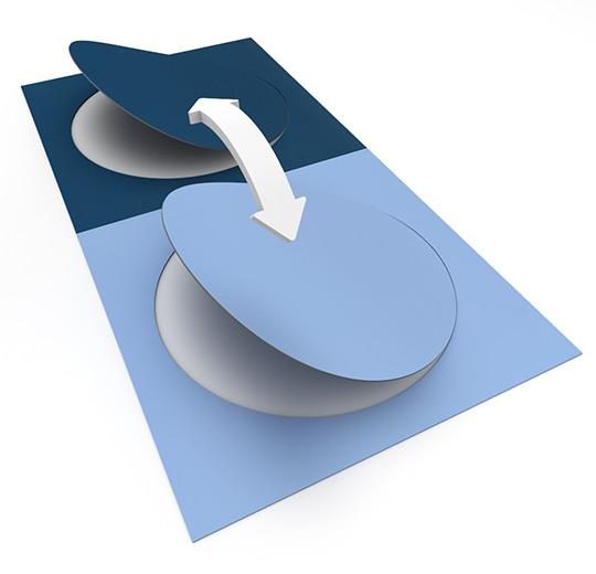 Allura Dryback Material mavi pvc vinil LVT zemin kaplama 63580DR7 denim circle1