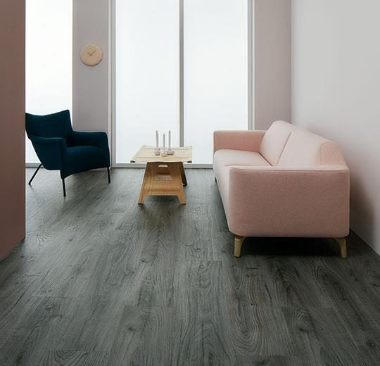 Allura Flex Wood antrasit meşe Ahşap desenli esnek vinil LVT zemin kaplama 60306FL1-60306FL5 rustic anthracite oak1