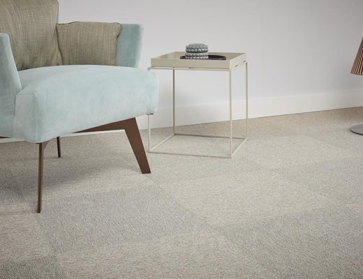 Anıl zemin Tessera Struktur 1 polyamid karo halı 3702 KORN uygulama