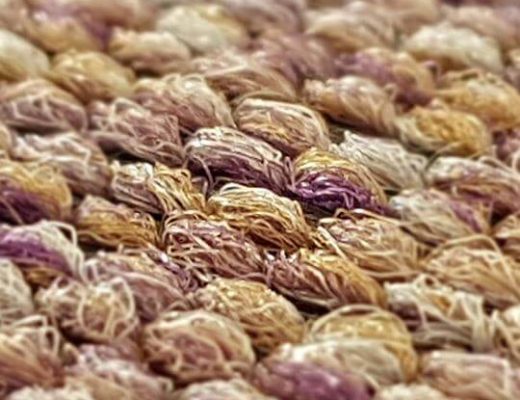 Anıl zemin Tessera Struktur 1 polyamid karo halı 3713 LILA uygulama1