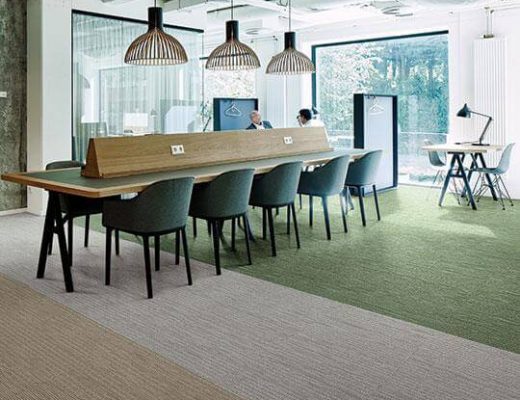 Anıl zemin Tessera arran karo halı ofis uygulama